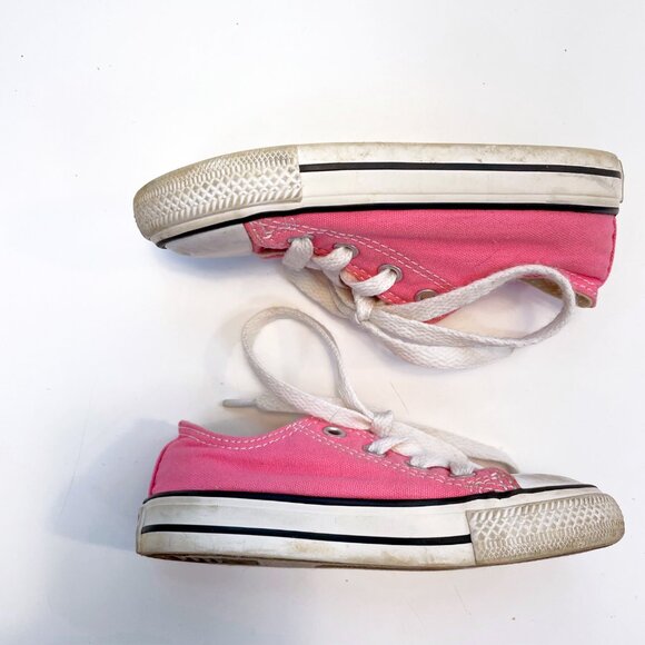 Converse All Stars Pink Low Top Sneakers, Size 7 - Picture 4 of 8